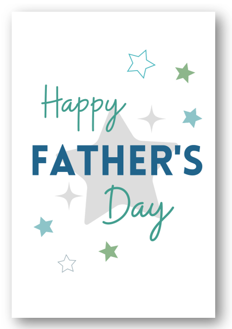 Second Ave Happy Father's Day Star Card For Dad Daddy Grandad