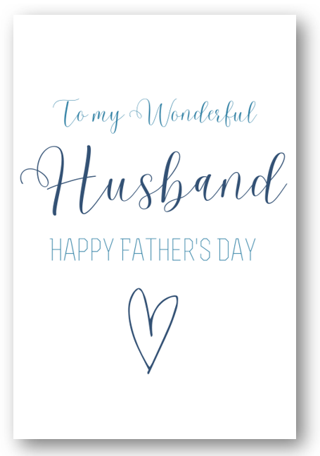 Second Ave Happy Father's Day Card For Husband Dad Daddy Grandad