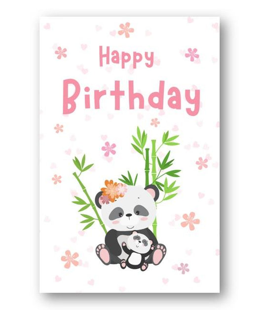 Second Ave Cute Panda Happy Birthday Card Greetings Card For Her Friend