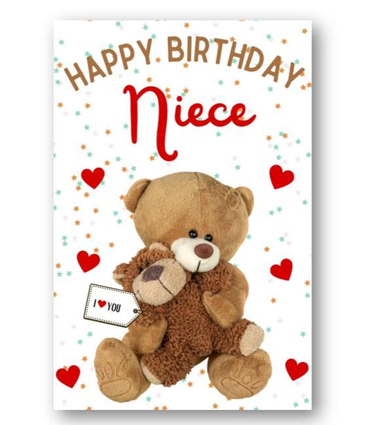 Second Ave Niece I Love You Bear Cute Happy Birthday Card Greetings Card