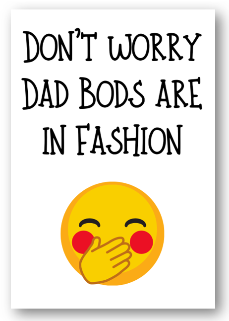 Second Ave Funny Dad Bods Are In Fashion Birthday Father's Day Card