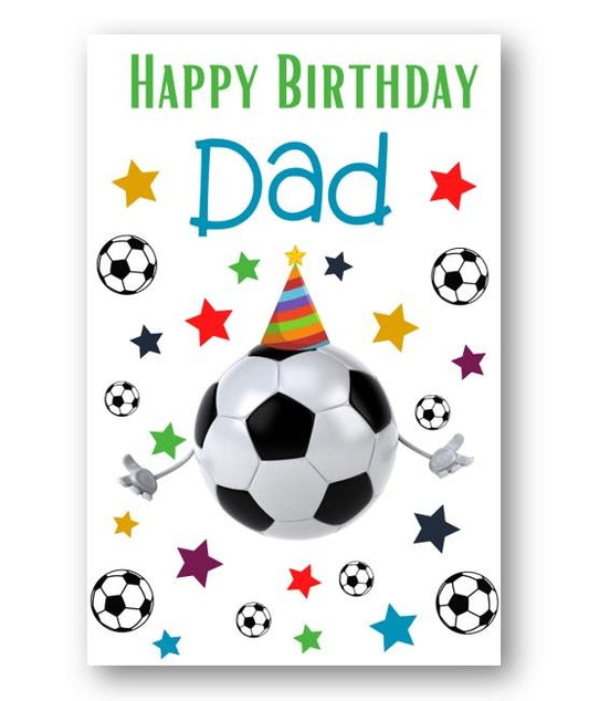 Second Ave Dad Football Children's Kids Happy Birthday Card Greetings Card