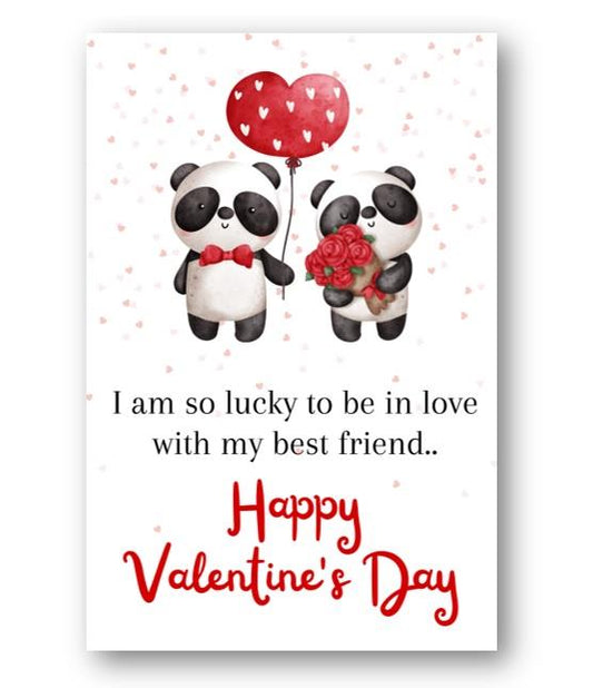 Second Ave Love Best Friend Valentine Card For Him/Her Cute Romantic Valentine's Day