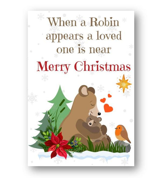 Second Ave Robins Appear Loved Ones Christmas Xmas Holiday Festive Greetings Card