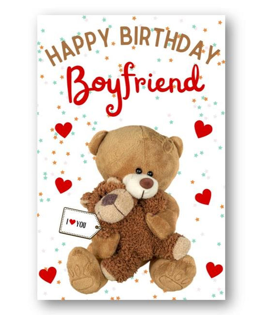 Second Ave Boyfriend I Love You Bear Cute Happy Birthday Card Greetings Card