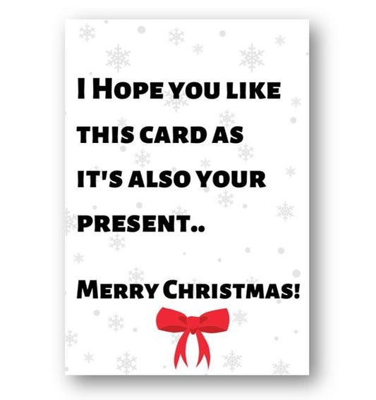 Second Ave Funny Joke Christmas Card & Present Xmas Holiday Festive Greetings Card