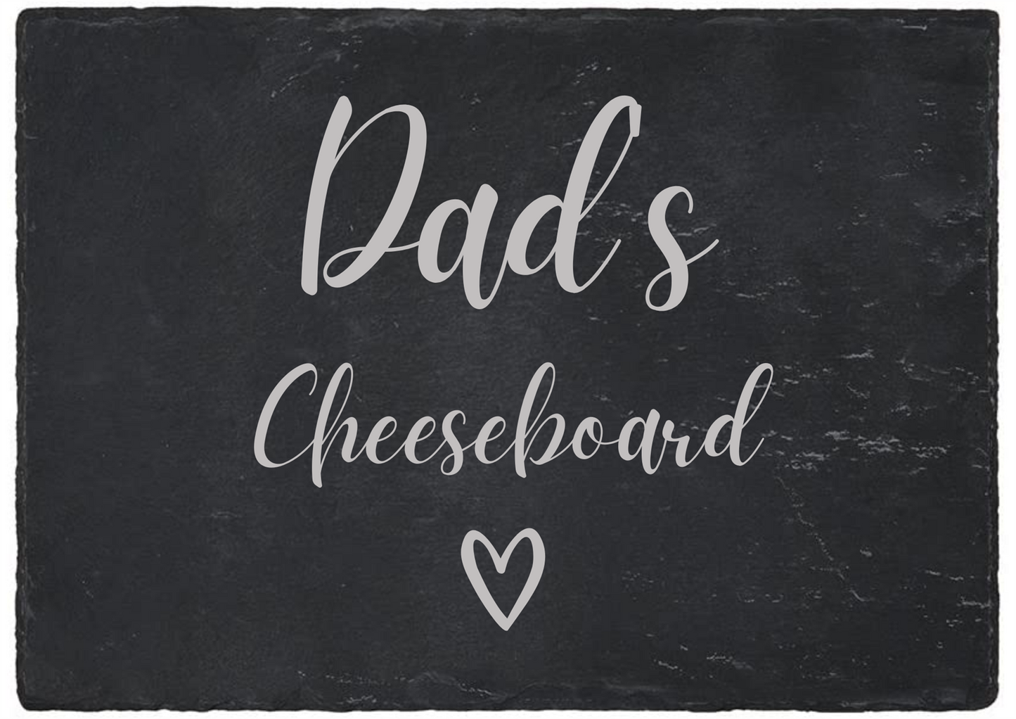 Second Ave Dad's Cheeseboard Natural Rock Slate Rectangle Birthday Xmas Father's Day Gift
