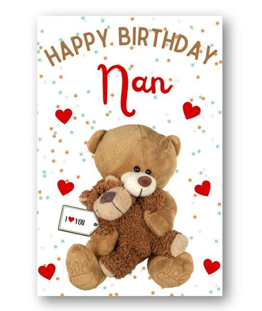 Second Ave Nan I Love You Bear Cute Happy Birthday Card Greetings Card