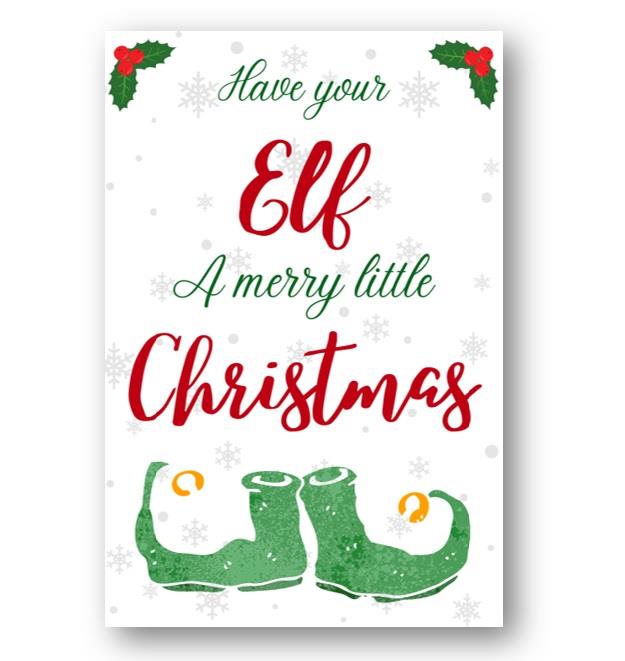 Second Ave Funny Joke Elf Pun Christmas Xmas Holiday Festive Greetings Card
