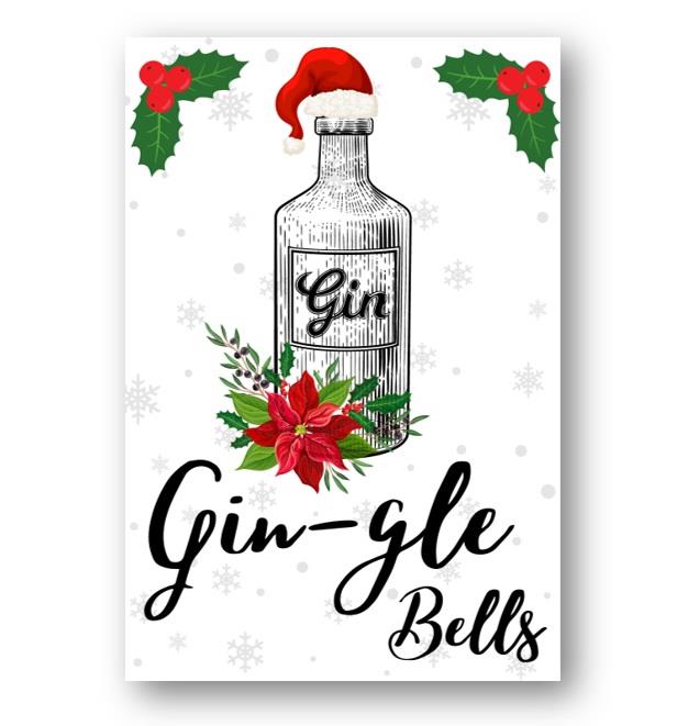 Second Ave Funny Joke Gingle Bells Pun Christmas Xmas Holiday Festive Greetings Card