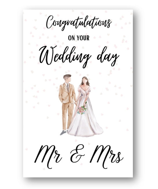Second Ave Mr & Mrs Wedding Day Congratulations Card