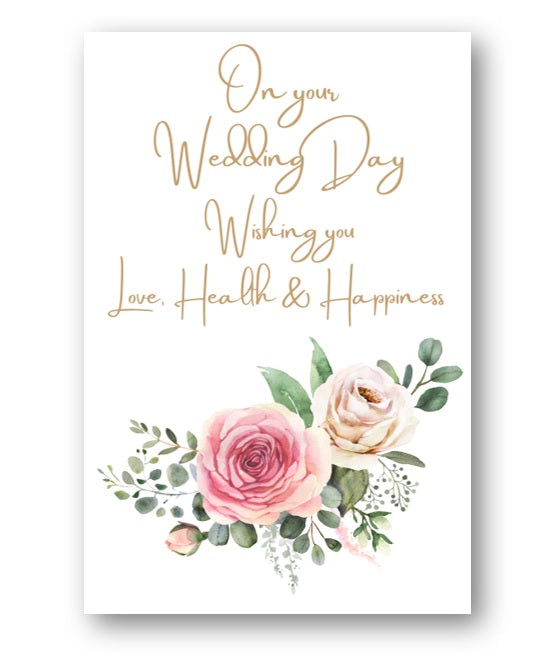 Second Ave Flower Wedding Day Congratulations Card