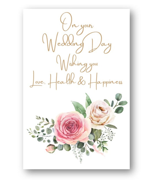Second Ave Flower Wedding Day Congratulations Card