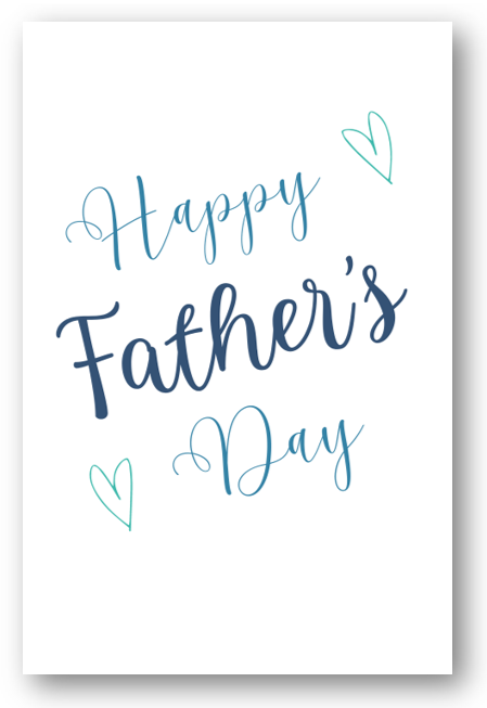 Second Ave Happy Father's Day Heart Card For Dad Daddy Grandad