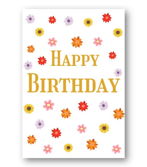 Second Ave Flowers Cute Happy Birthday Card Greetings Card For Her Female Friend