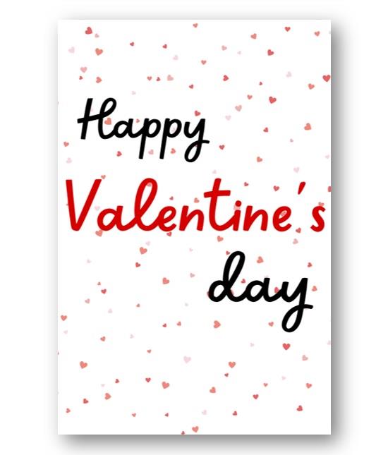 Second Ave Heart Love Valentine Card For Him/Her Cute Romantic Valentine's Day