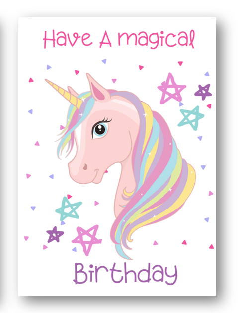 Second Ave Children's Kids Magical Unicorn Birthday Card Greetings Card