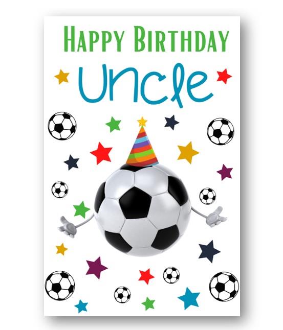 Second Ave Uncle Football Children's Kids Happy Birthday Card Greetings Card
