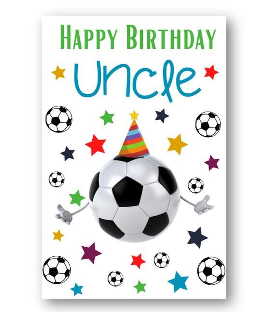 Second Ave Uncle Football Children's Kids Happy Birthday Card Greetings Card