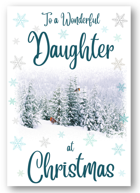 Second Ave Daughter Christmas Winter Scene Xmas Holiday Festive Greetings Card