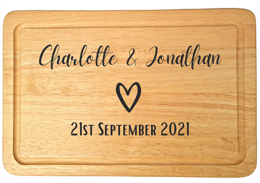 Second Ave Personalised Names Kitchen Rectangle Chopping Board Cheese Board New Home Wedding Gift