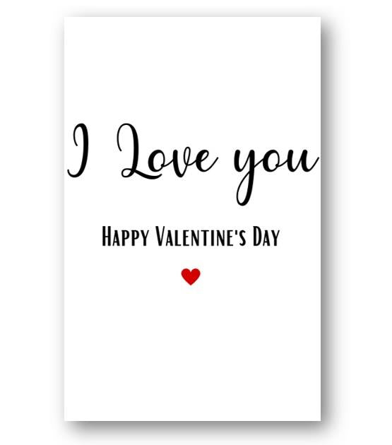 Second Ave I Love You Valentine Card For Him/Her Cute Romantic Valentine's Day