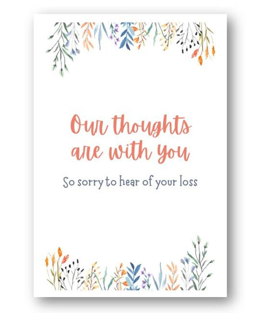 Second Ave Sympathy Condolence Bereavement Sorry To Hear of Your Loss Card