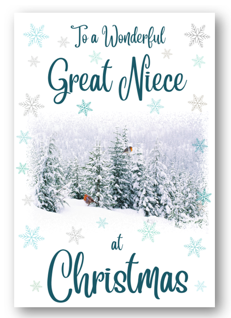 Second Ave Great Niece Christmas Winter Scene Xmas Holiday Festive Greetings Card
