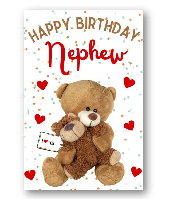 Second Ave Nephew I Love You Bear Cute Happy Birthday Card Greetings Card