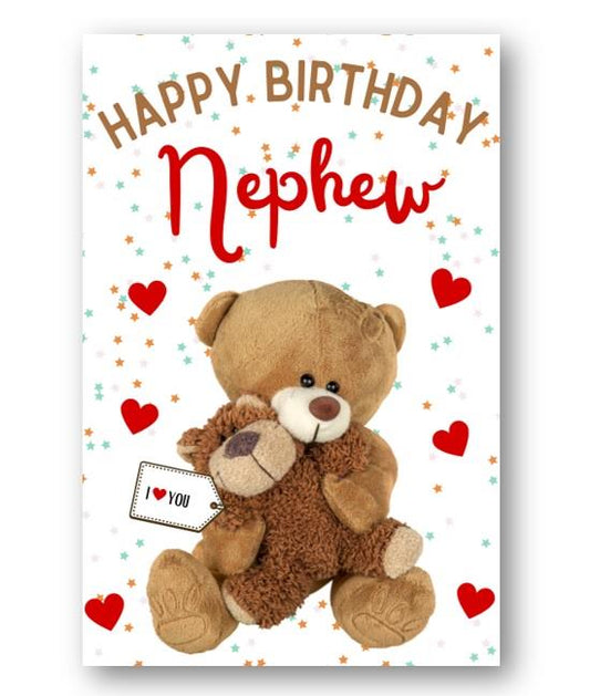Second Ave Nephew I Love You Bear Cute Happy Birthday Card Greetings Card