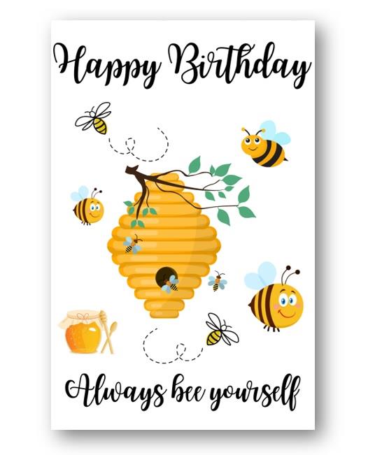Second Ave Cute Always Bee Yourself Birthday Card Greetings Card Friend