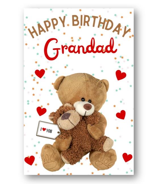 Second Ave Grandad I Love You Bear Cute Happy Birthday Card Greetings Card