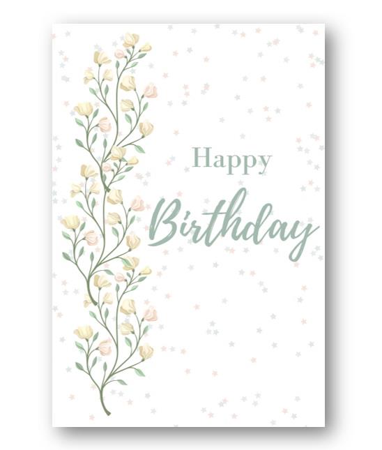 Second Ave Flower Happy Birthday Card Greetings Card Friend