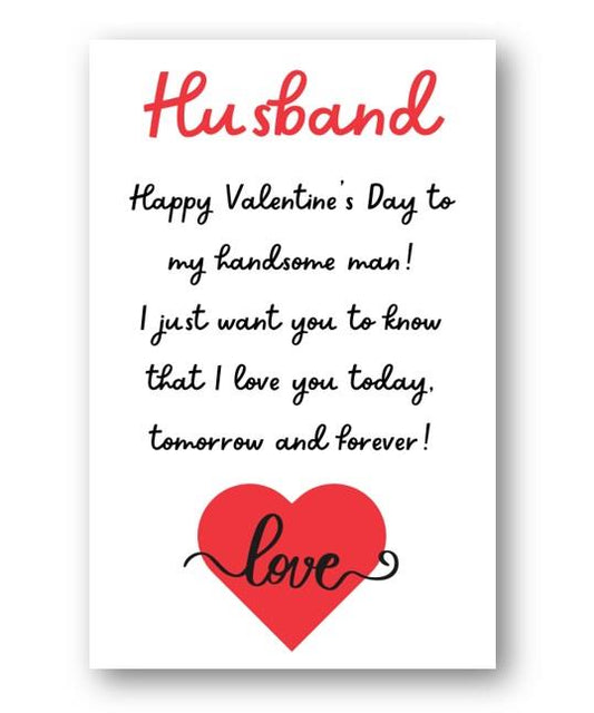 Second Ave Husband Love Forever Valentine Card For Him Cute Romantic Valentine's Day